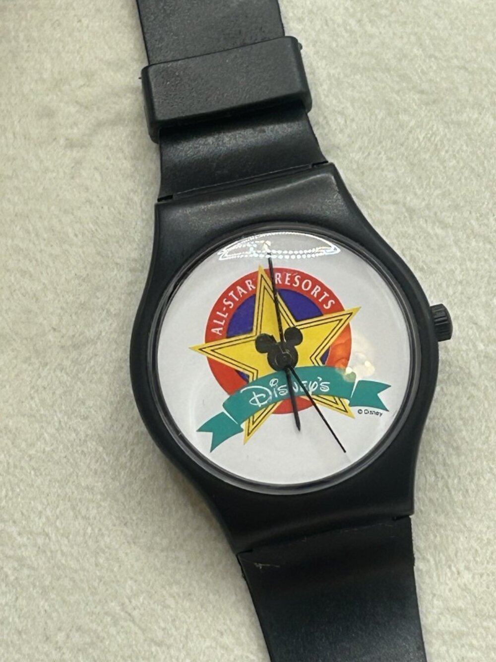 Disney All-Star Resorts Mickey Mouse Wrist Watch Vintage Cast Rare Needs Battery